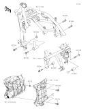 KAWASAKI, EL450BRFNN 2024,EL450BSFNN 2025, MOTORAUFHÄNGUNG