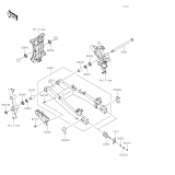 KAWASAKI, EL450BRFNN 2024,EL450BSFNN 2025, SCHWINGENARM