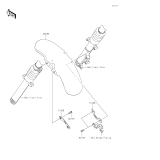 KAWASAKI, EL450BRFNN 2024,EL450BSFNN 2025, SCHUTZBLECH VORNE