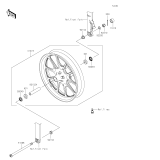 KAWASAKI, EL450BRFNN 2024,EL450BSFNN 2025, VORDERRAD