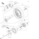 KAWASAKI, EL450BRFNN 2024,EL450BSFNN 2025, HINTERRAD