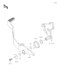 KAWASAKI, EL450BRFNN 2024,EL450BSFNN 2025, BREMSPEDAL