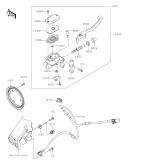 KAWASAKI, EL450BRFNN 2024,EL450BSFNN 2025, HAUPTBREMSZYLINDER VORDERRAD