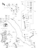 KAWASAKI, EL450BRFNN 2024,EL450BSFNN 2025, HAUPTBREMSZYLINDER HINTER