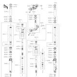 KAWASAKI, EL450BRFNN 2024,EL450BSFNN 2025, VORDERRADGABEL