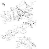 KAWASAKI, EL450BRFNN 2024,EL450BSFNN 2025, SEITENVERKLEIDUNG/KETTENSCHUTZ