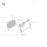 KAWASAKI, EL450BRFNN 2024,EL450BSFNN 2025, ZUBEHÖR(RADIATOR GITTER)