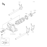 KAWASAKI, ZX1100HSFNN 2025, GANGSCHALTUNG/SCHALTGABEL