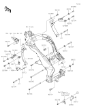 KAWASAKI, ZX1100HSFNN 2025, MOTORAUFHÄNGUNG