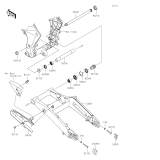KAWASAKI, ZX1100HSFNN 2025, SCHWINGENARM