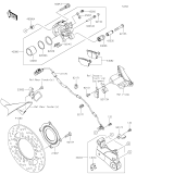 KAWASAKI, ZX1100HSFNN 2025, HAUPTBREMSZYLINDER HINTER