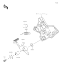 KAWASAKI, KLZ1100ASFNN 2025, BREMSPEDAL
